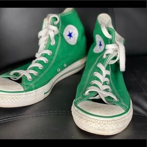 Green Converse High Top All-Stars